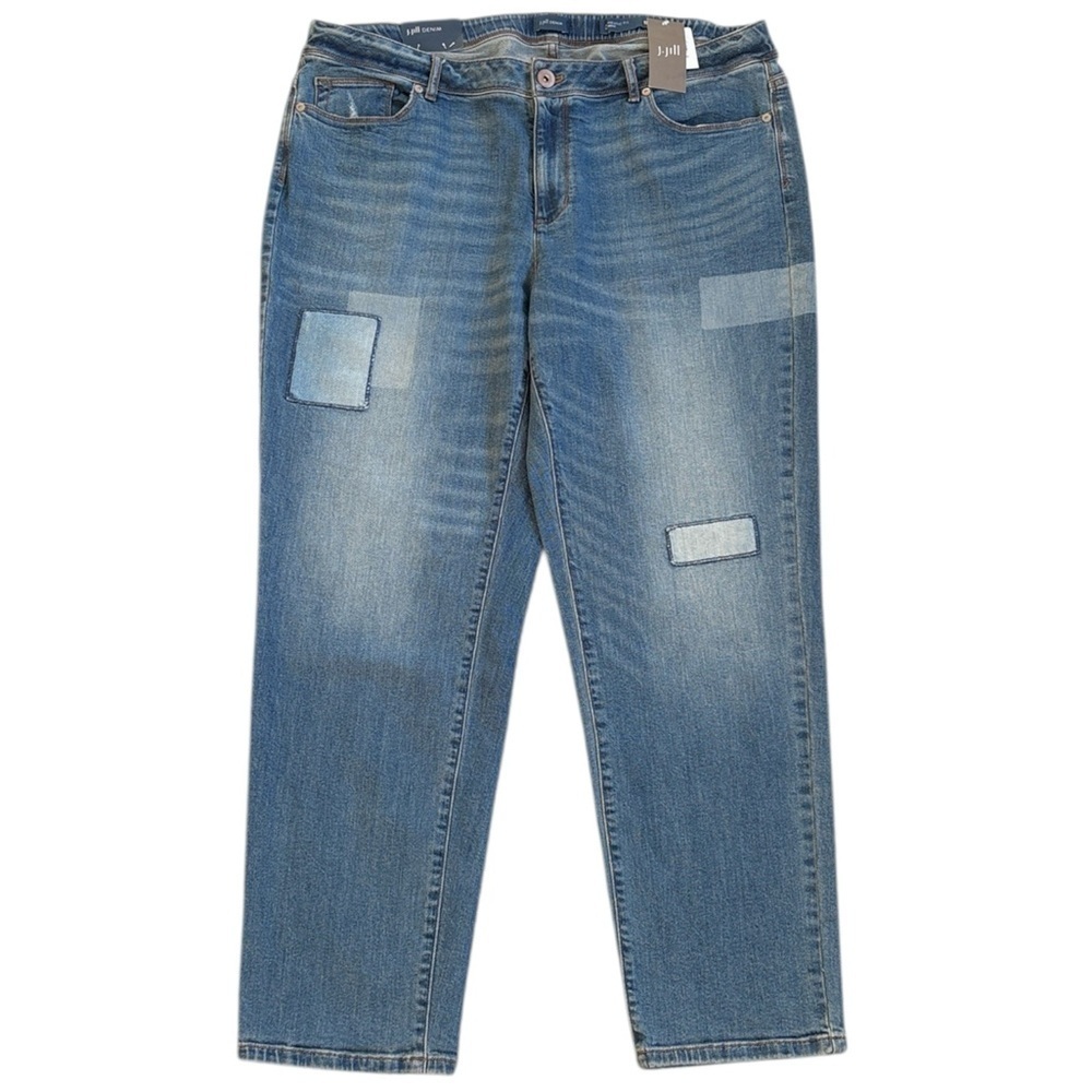 NWT J. Jill Patchwork Ankle Jeans Size 18